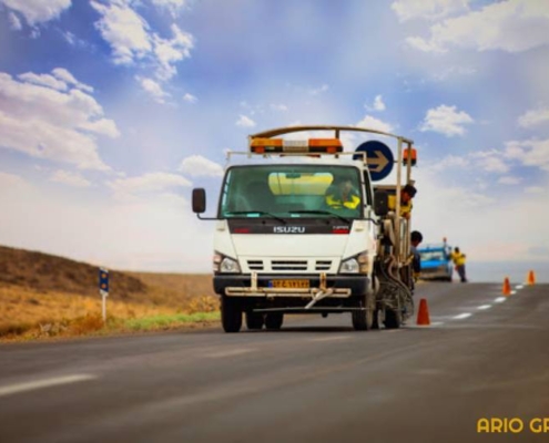 اجرای رنگ ترافیکی سرد_آریو رنگ دماوند